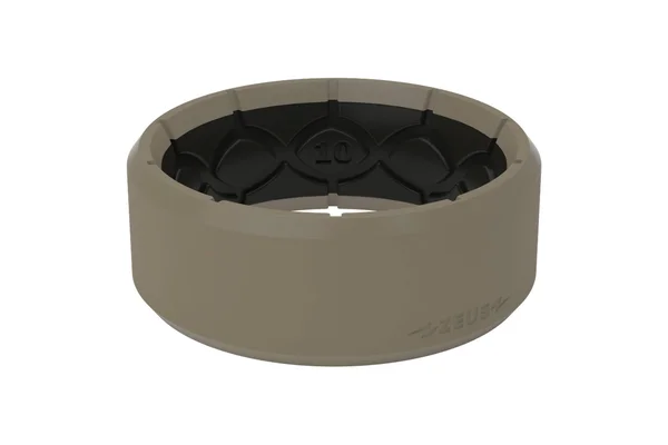 Groove Life Zeus Edge Flat Earth Ring Silicone Ring, Size 11
