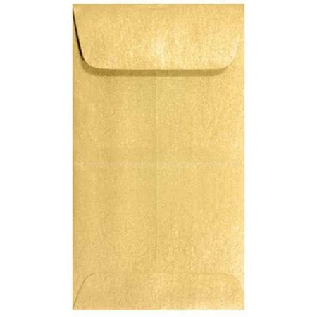 Lux #5 1/2 Coin Envelopes (3 1/8 x 5 1/2) 250/Box, Gold Metallic (512CO-07-250)