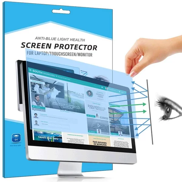 FiiMoo Removable 24 inch Laptop Anti Blue Screen PROTECTOR - Anti Glare Filter Film Eye Protection Blue Light Blocking Screen Pro