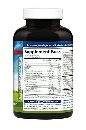 Carlson Super 2 Daily - 180 Softgels