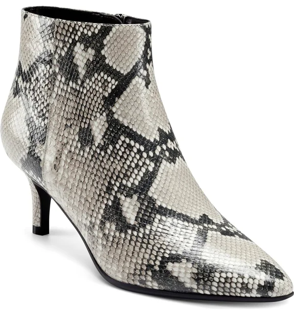 Aerosoles Natural Snake Epigram Bootie