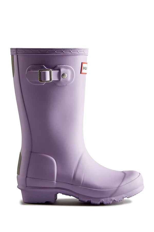 Hunter Purple Rain Boots - Original Big Kids Rain Boots - Size US 2 - Waterproof