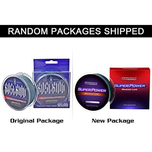 KastKing Superpower Braided Fishing Line - Low-Vis Gray, 65 Lb, 8 Strands, 1097 yds
