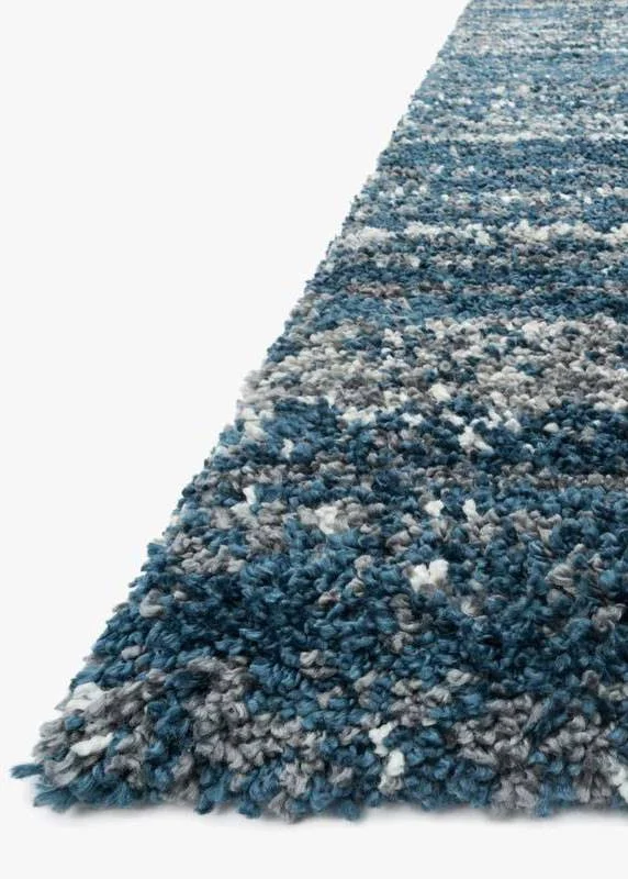 Loloi Quincy QC-05 2&3x22 x 4& Navy, Pewter Rug