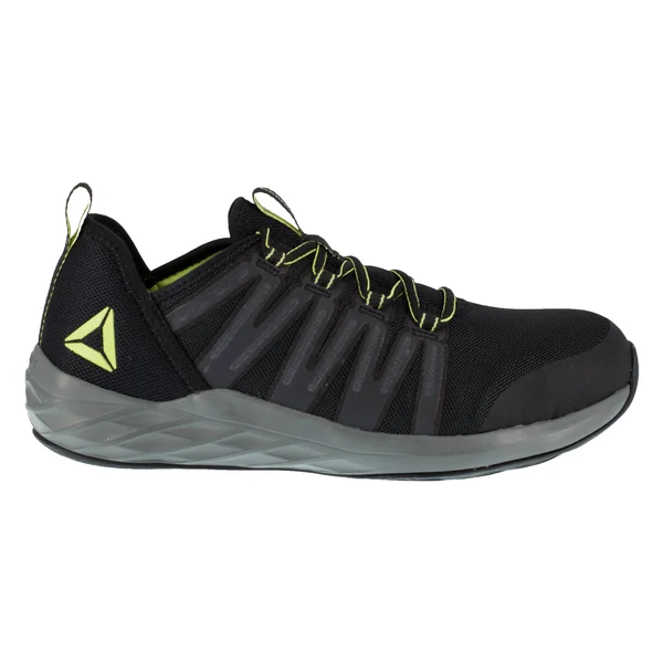 Reebok RB2214 Men's Black & Neon Green Astroride Athletic Steel Toe Work Shoe