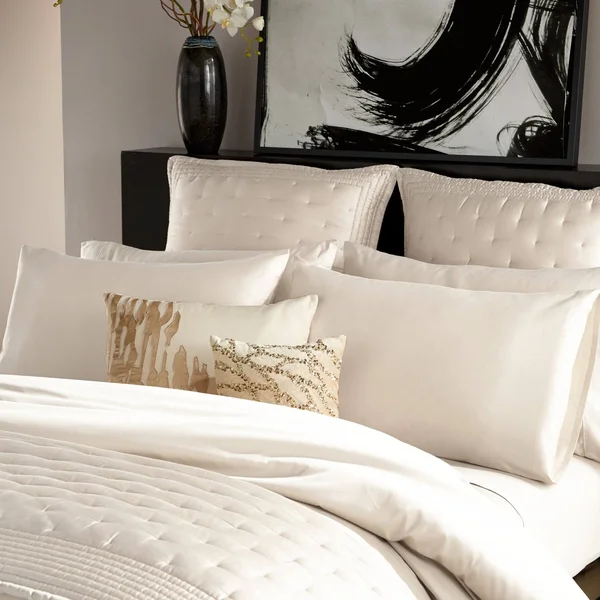 Donna Karan Silk Indulgence Duvet Cover Set - King - Black