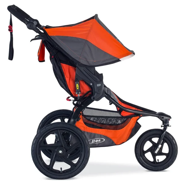 Bob Revolution Pro Jogging Stroller - Up to 75 Pounds - UPF 50+ Canopy - Easy Fold - Adjustable Handlebar with Hand BRAKE, Canyo