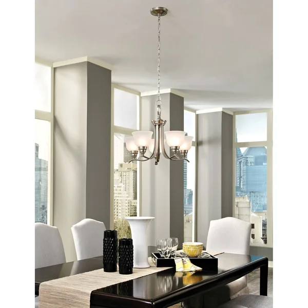 Sea Gull Lighting Wheaton Four Light Bath Fixture Brushed Nickel