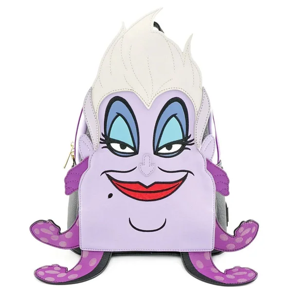 Loungefly x Disney Ariel Flounder Sebastian AOP Mini Backpack
