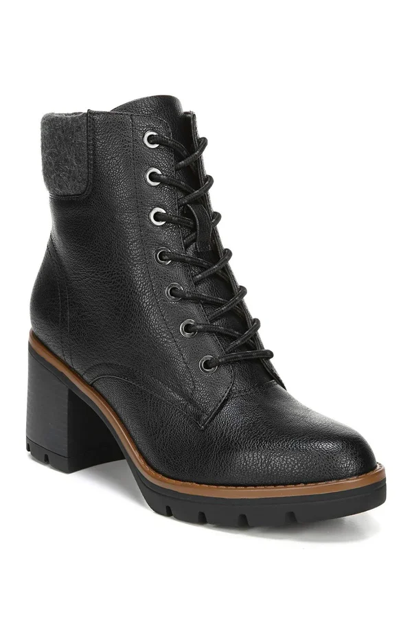 Naturalizer Madalynn2 Booties - Black Tumbled