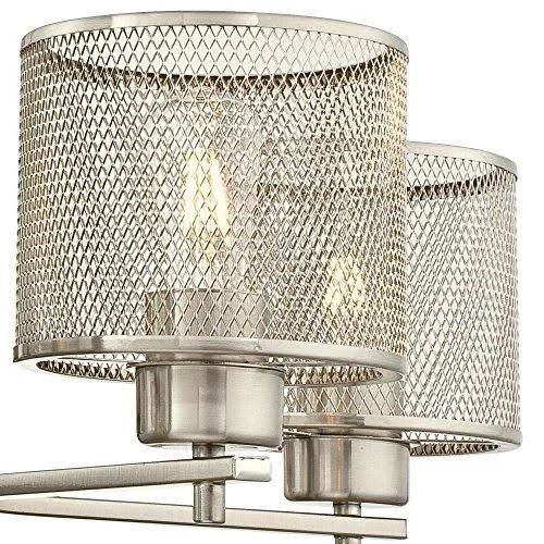 Westinghouse Morrison 5-Light Brushed Nickel Chandelier with Mesh Shades 6327500