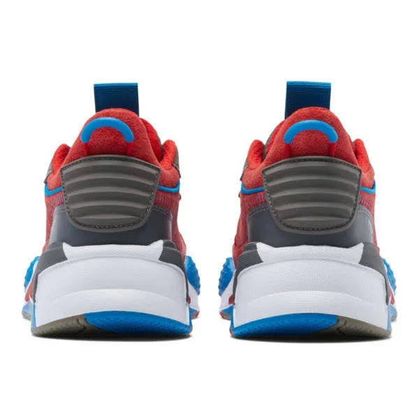 Puma Boys RS-X Shoes High Risk Red/Steel/Blue Size 06.0