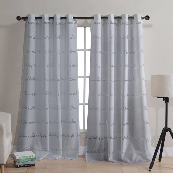 Kensie Tessa Curtain Panel - Silver