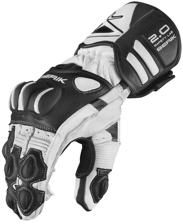 Berik Thunar Evo Motorcycle Gloves, black-white, Size 2XL
