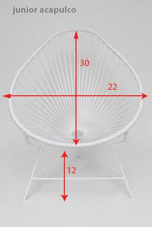 Innit Designs Junior Acapulco Chair - Chrome/Cactus