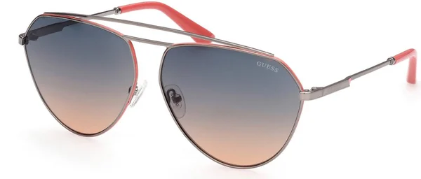 Guess GU7783 Sunglasses - 08b Shiny Gunmetal - Gradient Smoke