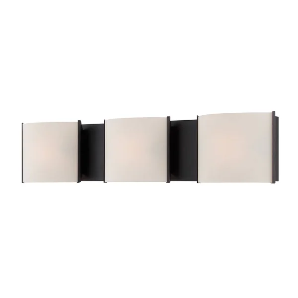 Elk Lighting BV6T3-10-45 Pandora 3 Light Bath & Vanity - White Opal Glass & Orb Finish