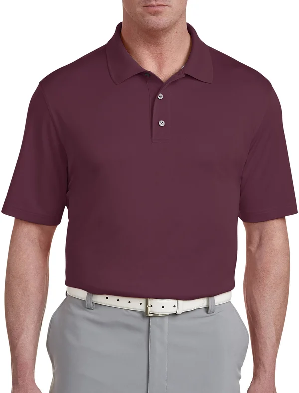 Big & Tall Reebok Golf Speedwick Polo Shirt - Maroon - Size 4X, Men's