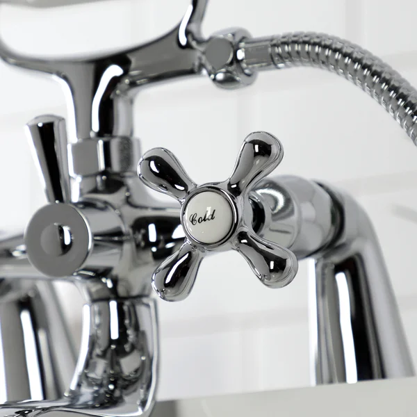 Kingston Brass KS227C Kingston Deck Mount Clawfoot Tub Faucet with Hand Shower Polished Chrome