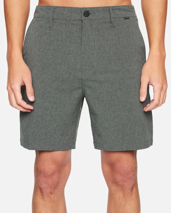 Hurley Phantom Men's 18x22 Walkshorts - Black Heather - 32