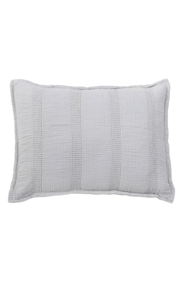 Pom Pom at Home Nantucket Sham, Size Standard - Grey