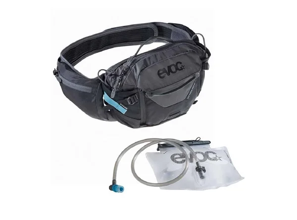 EVOC Hip Pack Pro 3L + 1.5L Bladder Carbon Grey/Chili Red