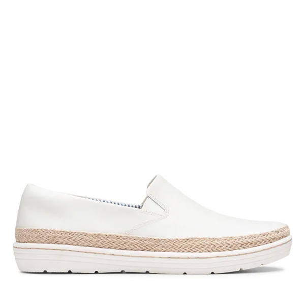 Clarks Women's Marie Pearl Sneaker, Size: 9.5, White Leather