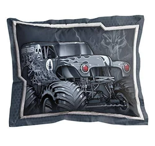 Monster Jam Slash 5 Piece Twin Bed Set - Includes Reversible Comforter & Sheet S
