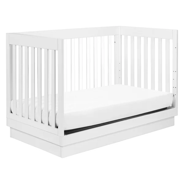 Babyletto Harlow 3-in-1 Convertible Crib - White - Acrylic