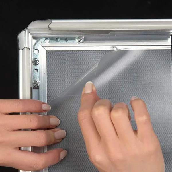 24x36 Snap Poster Frame - 1.25 inch Silver Profile Mitered Corner