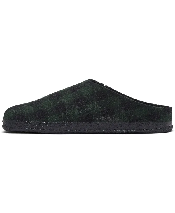 Birkenstock Men's Zermatt Shearling Slipper - 41 - Plaid Green, Black