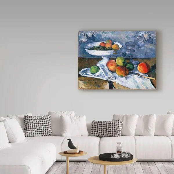 Trademark Fine Art 'Still Life with Fruit Dish' Canvas Art by Paul Cezanne - Size: 24 x 32