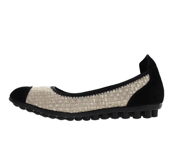 Bernie Mev Women's Bella Me Flat - Size: 40, Gold Lurex