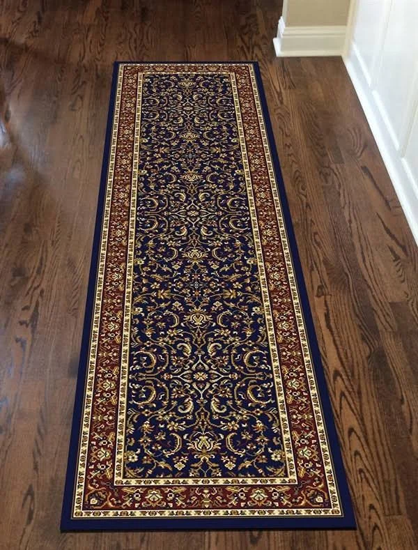 Origins 2&2x22 x 14&0x22 Navy Nobilta I 1318 Runner Area Rug