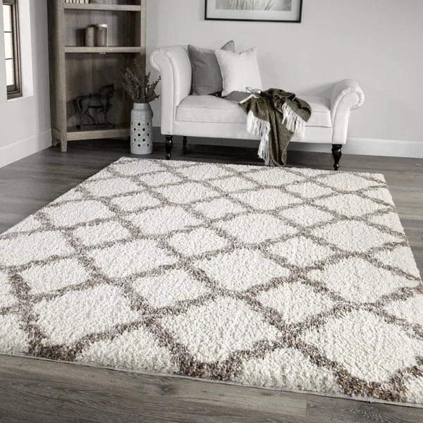 Palmetto Living Cotton Tail Belmar 5&3x22 x 7&6x22 Area Rug - White