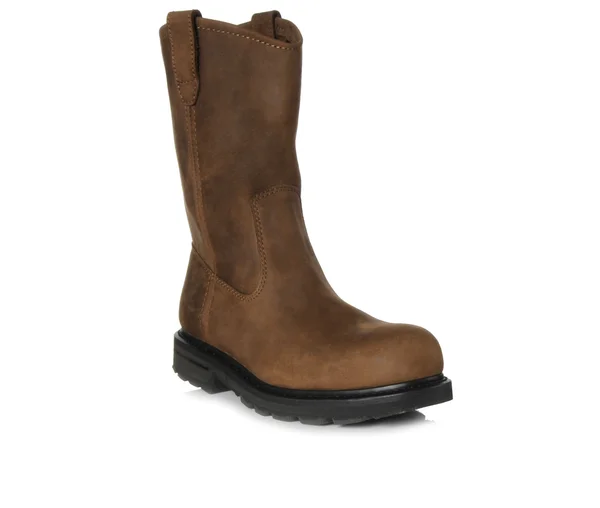 Wolverine 10x22 Leather Wellington Steel Toe Boots, Men's Brown