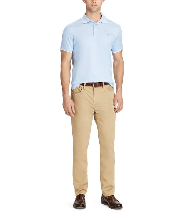 Polo Ralph Lauren Varick Slim-Fit Sateen Stretch Pants - 35 30