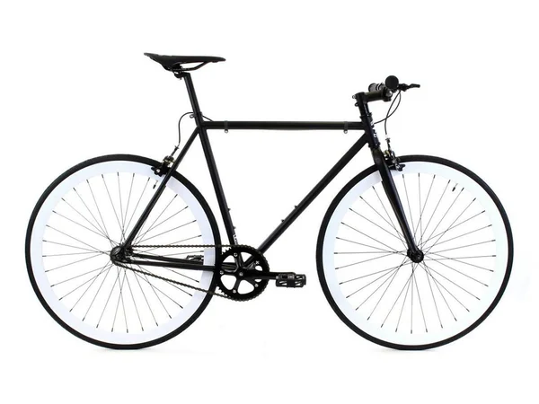 Golden Cycles Domino Fixie Single Speed City Bike Bicycle, GC-DMN 52 cm, Matte Black/White