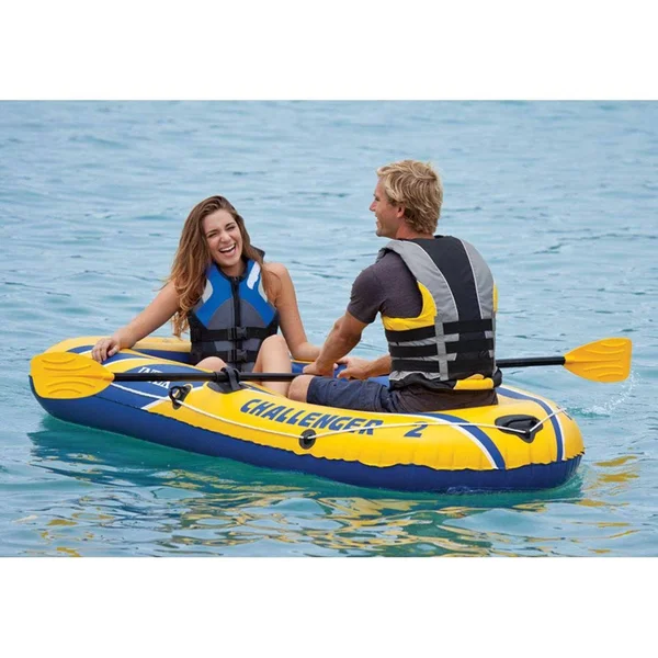 Intex Challenger 2 Inflatable Boat Set with Pump and Oars, 68367EP