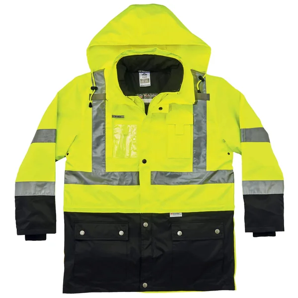 GloWear 8388 XL Lime Type R Class 3/2 Thermal Jacket Kit