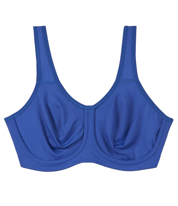 Wacoal Simone Underwire Sports Bra, Lilac Gray w/ Zephyr (855170) 40G