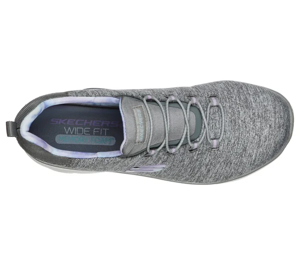 Skechers Women's Summits - Rainbow Swirl Sneakers, Gray/Lavender, 7.5