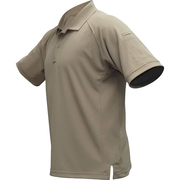 Vertx Coldblack Men's Short Sleeve Polo - Tan - 3XL