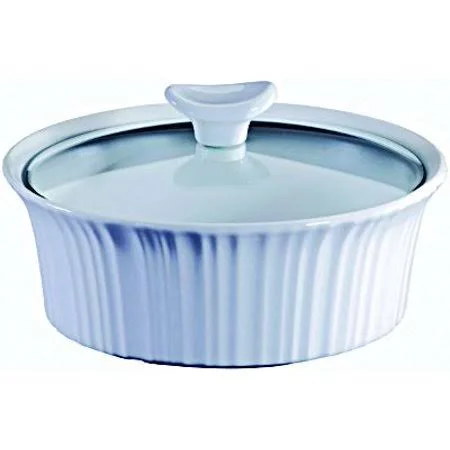 Corelle Brands 1105932 Corningware 1.5qt Wht Rnd Casserole (Case of 2)
