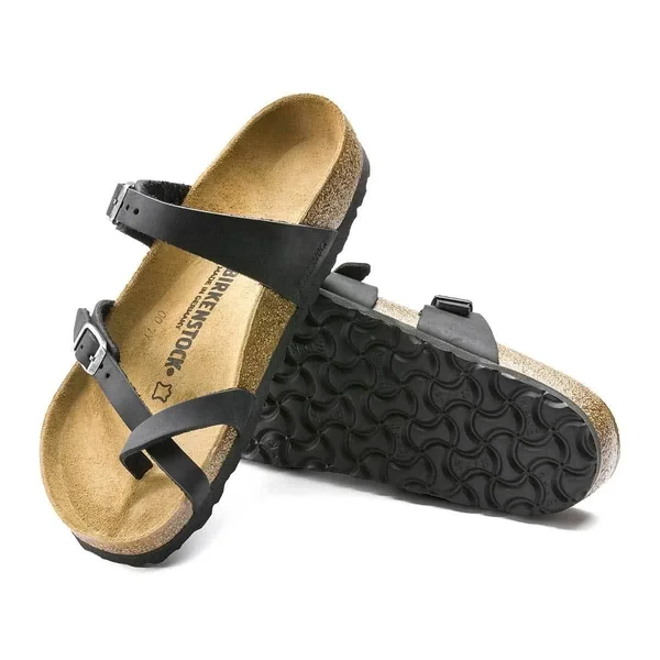 Birkenstock Mayari Oiled Leather Sandals - Regular - EU40 - Black