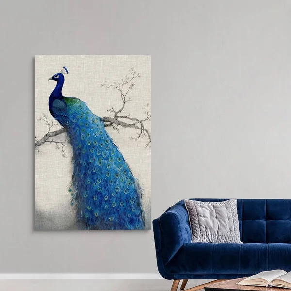 Peacock Blue II, Canvas Wall Art, 40x60, Great Big Canvas