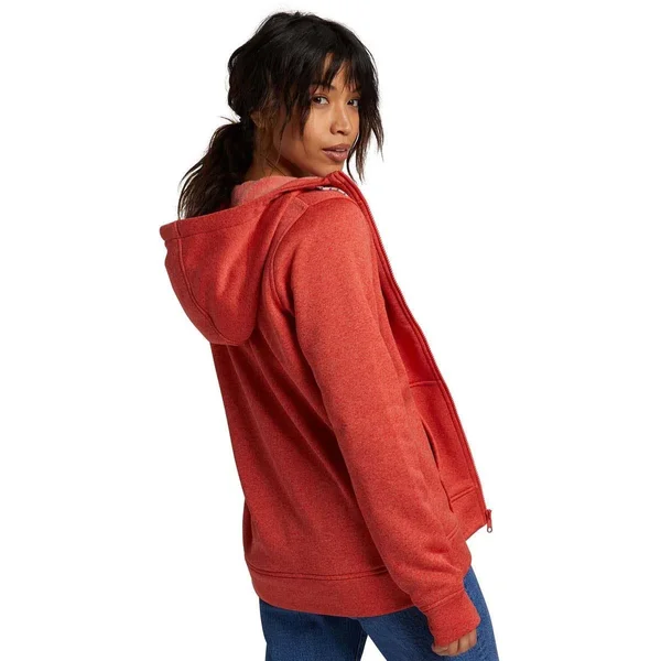Burton Women's Oak Full-Zip Fleece - Cranberry Heather, XL