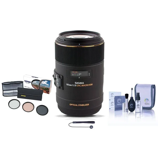 Sigma EX DG OS HSM Macro Lens for Canon EOS DSLR Cameras kit - 105mm - f/2.8
