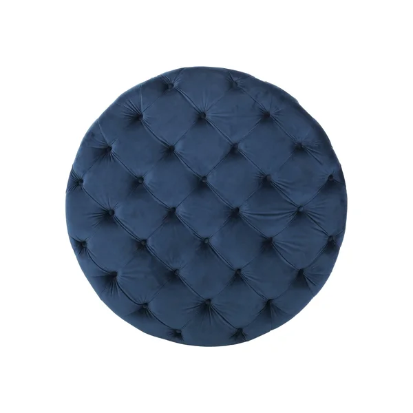 Christopher Knight Home Sabina Round Tufted Velvet Ottoman - Blue