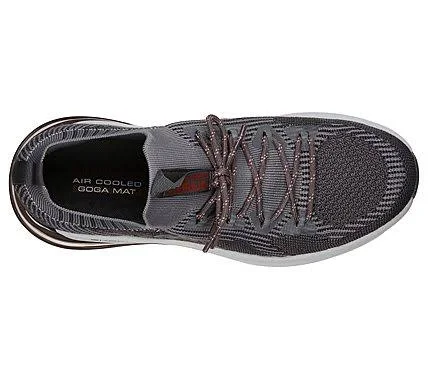 Skechers Go Run Air (Charcoal/Red) Men's Shoes